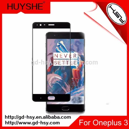 HUYSHE Best Quality for Oneplus 3 3D full coverage tempered glass screen protector for Oneplus 3