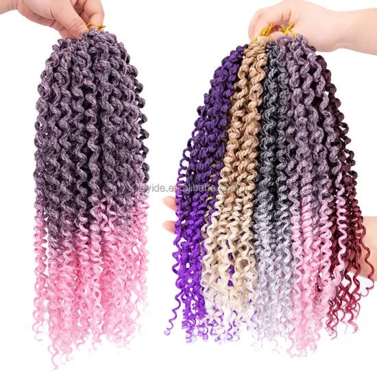 AliLeader New Styles Synthetic Hair Crochet Braids Senegalese Twist Ombre Curly Senegelese Twisted Hair Curly End