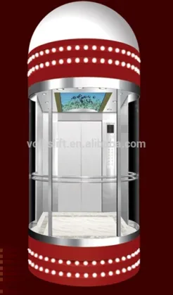 German ZIEHL-ABIGG motor panpramic passenger lift