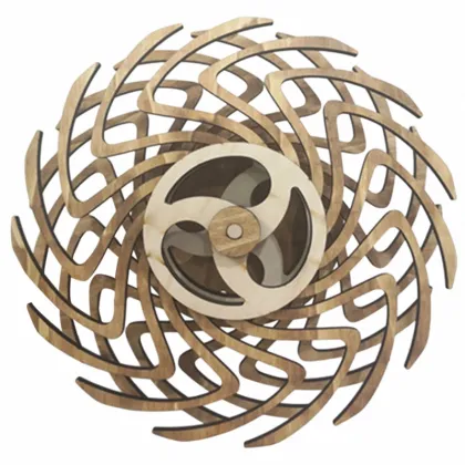 Geometric Kinetic Art Magic Windmill: 3D Rotating Kinetic Sculpture for Home Decor