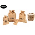 Promotion jute drawstring bag from factory