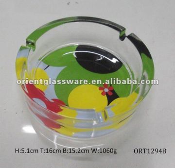 glass ashtray with fantastic design