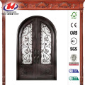 Painted Oil Rubbed Bronze Wrought Iron Prehung Front Door