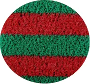 Foam backing line zebra PVC coil mat