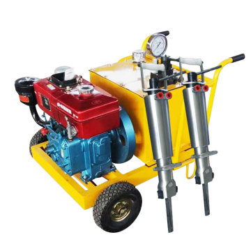 Electric Hydraulic Rock Splitting Machine with Hammer, Stone Concrete Wedge, and Splitter