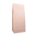 Kraft Paper Blank White Flat Bottom Coffee Bags