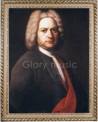 Oil Handmade Painting Portrait of Bach