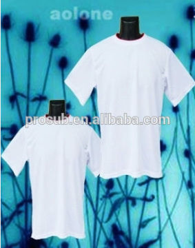 sublimation heat transfer cotton inside polyester outside T-shirt
