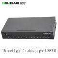 Hochwertiger Großhandel Black 16 Port USB Hub