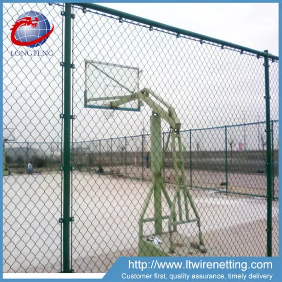 Airport ,school playground used top barbed wire chain link fence for security