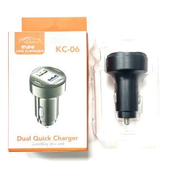 ยอดขายสูงสุดข้ามพรมแดน QC 3.0 เครื่องชาร์จรถยนต์: KC-06 อะแดปเตอร์ชาร์จเร็ว