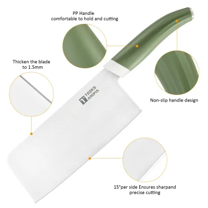 Multifunctional Kitchen Knife Set with PP Cutting Board - 7 Pieces Chef Knife Set