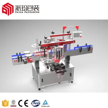 High Speed Automatic Two-Sided Labeling Machine for Round Bottles