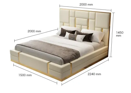 High Class Indian Style Storage King Single Bed