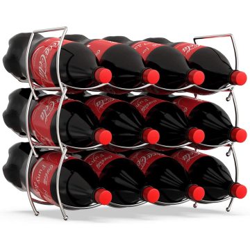 3 Tier Stackable Cabinet Wine Organizer Storage Rack