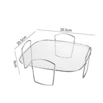 Stainless Steel Air Fryer Accessories: Food-Safe, Non-Stick, and Versatile Cooking Solutions - Including Steamer, Grill, and Mesh Grill Basket
