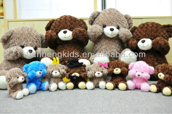 customized teddy bear plush toy with different customized animal options