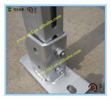 Galvanized perforated steel u channel base plate