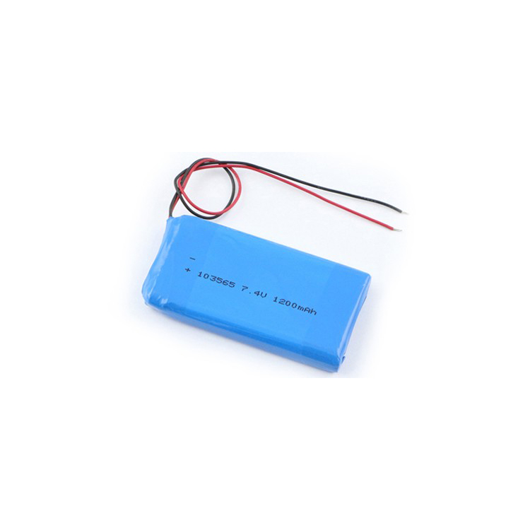 7.4v 103565 1200mah rechargeable lithium polymer battery