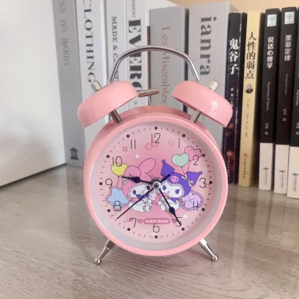 Kuromi Purple Bell Silent Alarm Clock
