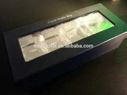 Square napkin rings Crystal MH-00170B