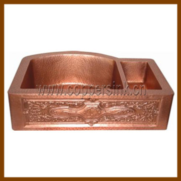 Copper kitchen Sink / hammered copper kitchen sink