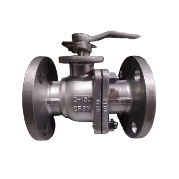 SS304 316 2PC Flange Float Manual Ball Valve for Water