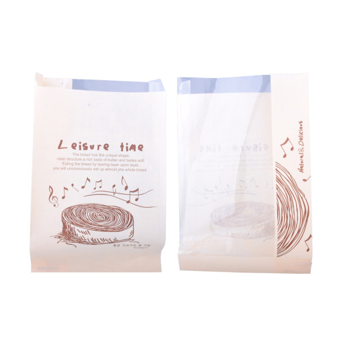 Flat Bottom Brown Paper Kraft Paper Bread Bag