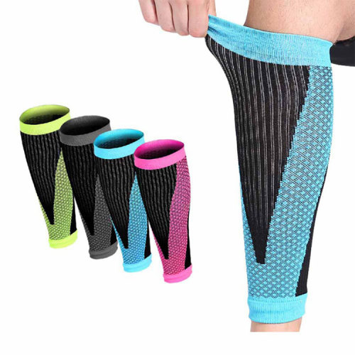 Custom Breathable Sports Safety Running Compression Sleeves Soft Bike Knee Shin Pads