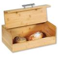 wooden bread bin bamboo bread box