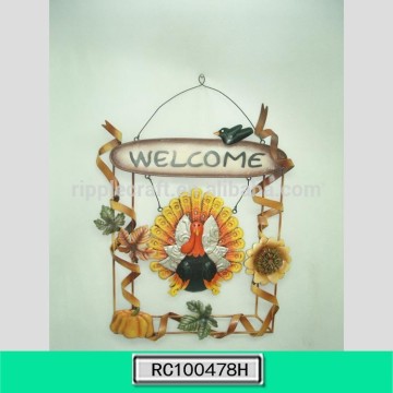 Beautiful Garden Iron Welcome Door Sign Halloween Decor