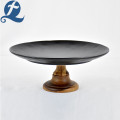 Luxy Matte Black Cake Plate for Decoration