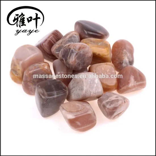 Wholesale Natural semi precious Stone Highly Polished 20-25mm Moonstone Tumbled Stone