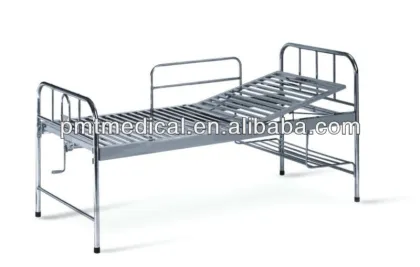 Stainless steel furniture folding metal two-funtion medical care bed