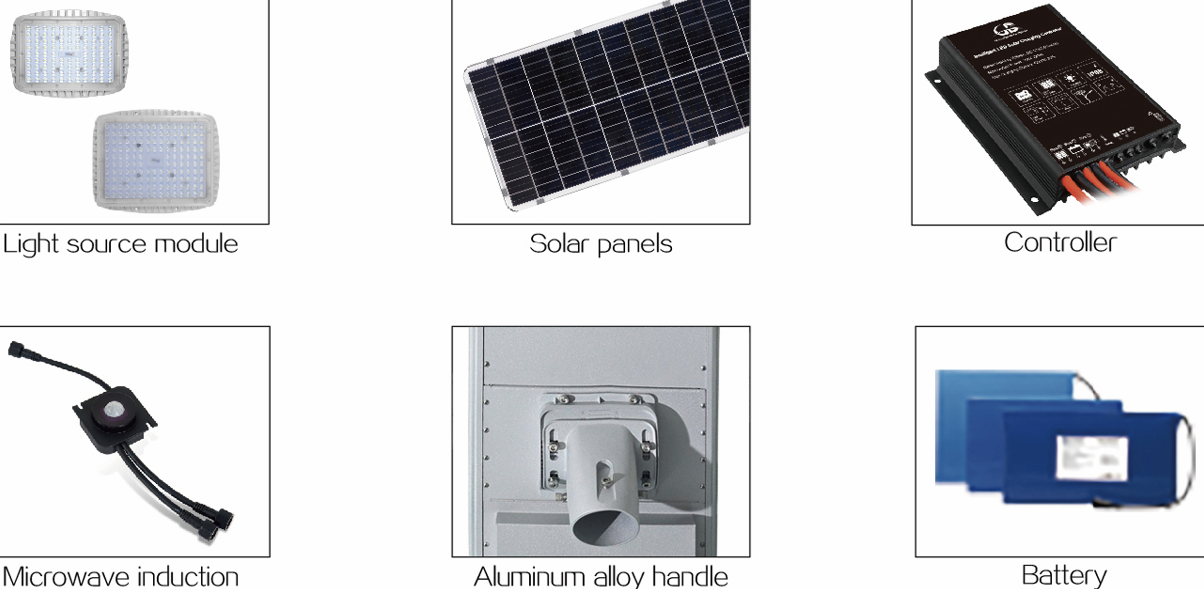 all in one solar street light accessories
