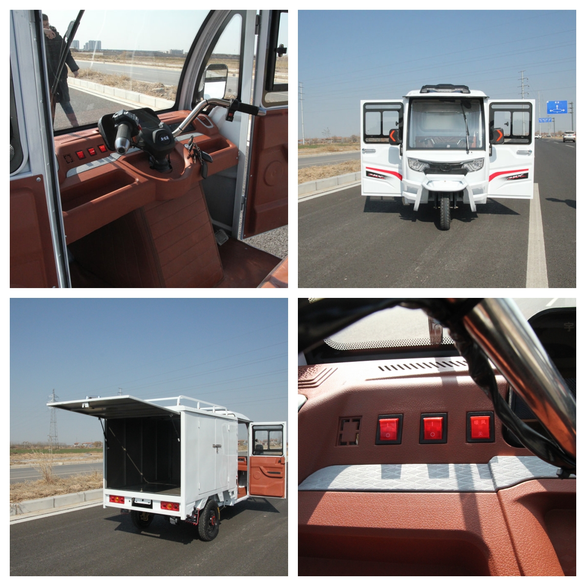 Double-door Enclosed Telectric Vehicle