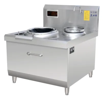 Commercial Induction Cooker Electromagnetic Double-Head Double-Tailed Fry Furnace