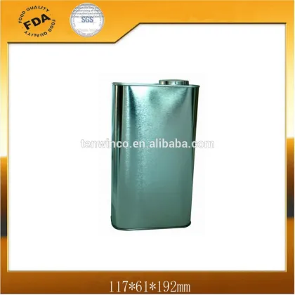 Square Chemical Tin Can with Cap
