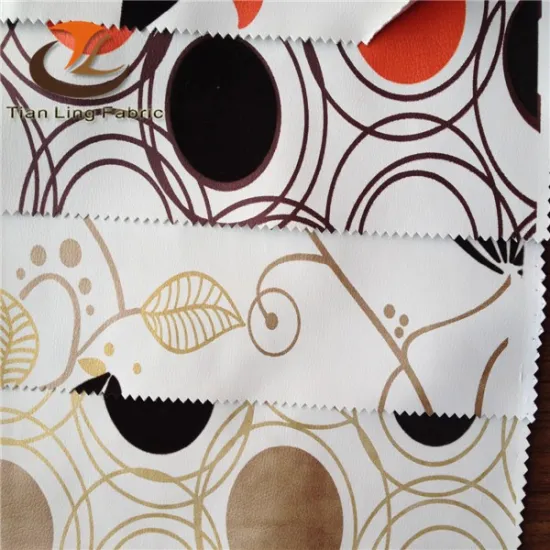 flock leather upholstery printing fabric