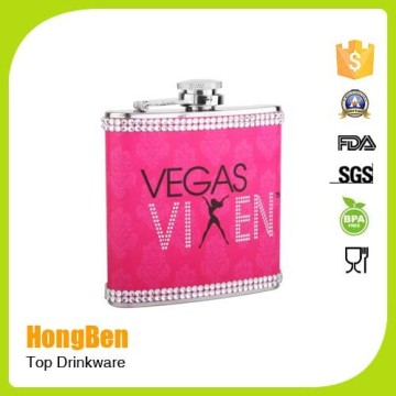 custom rhinestone decoration flask