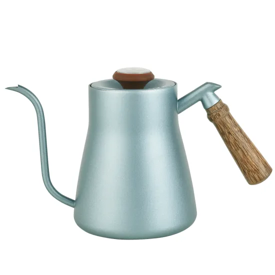 Black Hand Brewing Pot: 304 Stainless Steel Coffee Pot with Long Mouth and Small Mouth Design