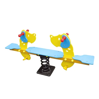 Children's Metal Spring Seesaw for Outdoor Play