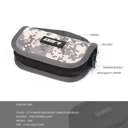 LETOYO Portable Fishing Lure Bag Accessory Spinner Tackle Bag