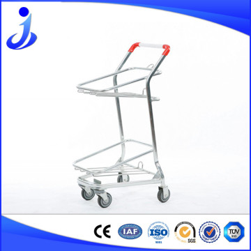 Top Quality Double Basket Metal Trolley From Chinese Company