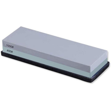 Pietra di grana 1000/400 di alta qualità professionale con base non slittata per affilatura a coltello manuale
