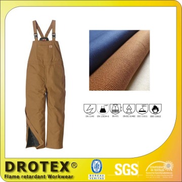 Cotton Canvas Flame Resistant Bib Pants Overall for tough jobs