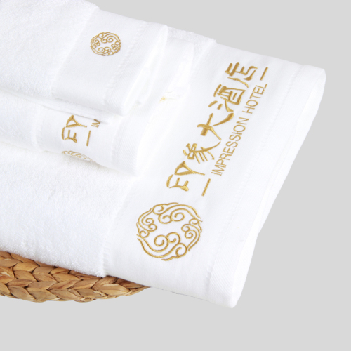 Juegos de baño de baños de hotel de lujo 100% de algodón al por mayor