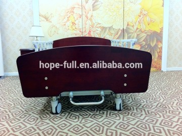 Nursing bed with aluminum side rail