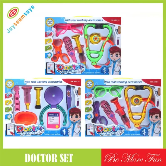 The novelty of medical equipment and children's interest in a doctor's toys