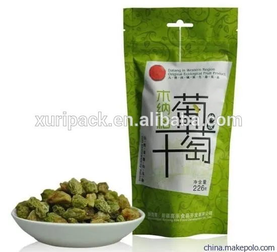 Matting BOPP vacuum enviornmental bag with handle for fruits